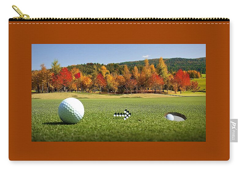 Golf Carry-all Pouch featuring the photograph Hole In One by Nancy Ayanna Wyatt