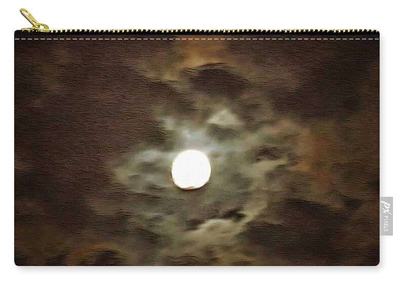  Carry-all Pouch featuring the mixed media Hole in the Clouds by Christopher Reed