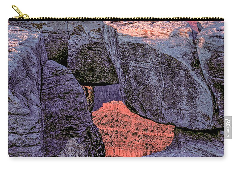 Grand Canyon Zip Pouch featuring the photograph Hole in the Rock by Randy Bradley