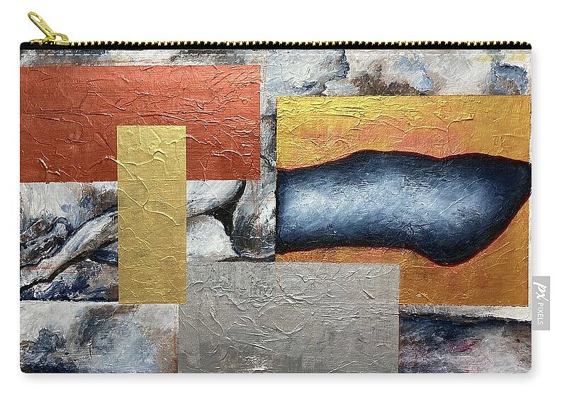 Surrealistic Carry-all Pouch featuring the painting Homage to Matisse, Magritte, and Ernst by David Euler