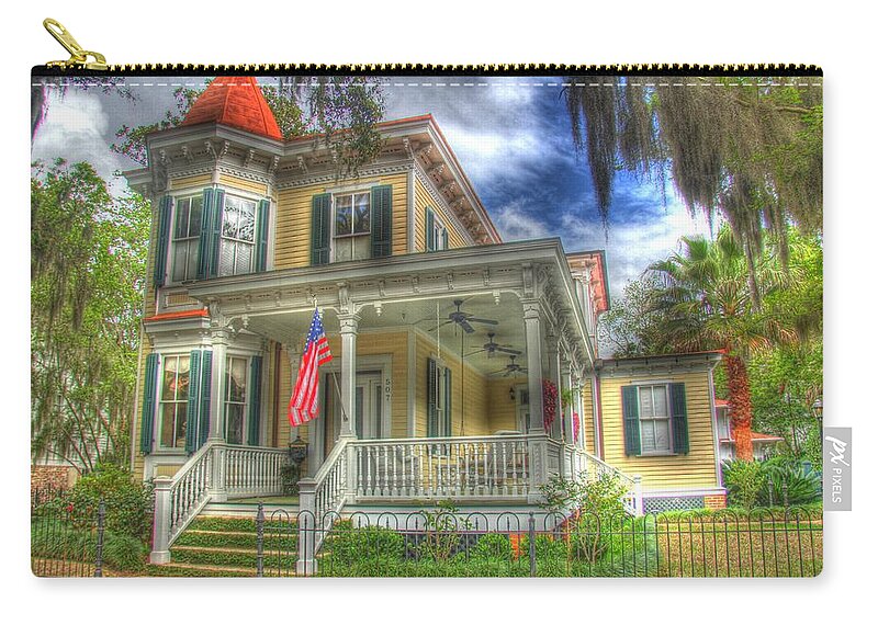 Savannah Zip Pouch featuring the photograph Home Sweet Home by John Handfield