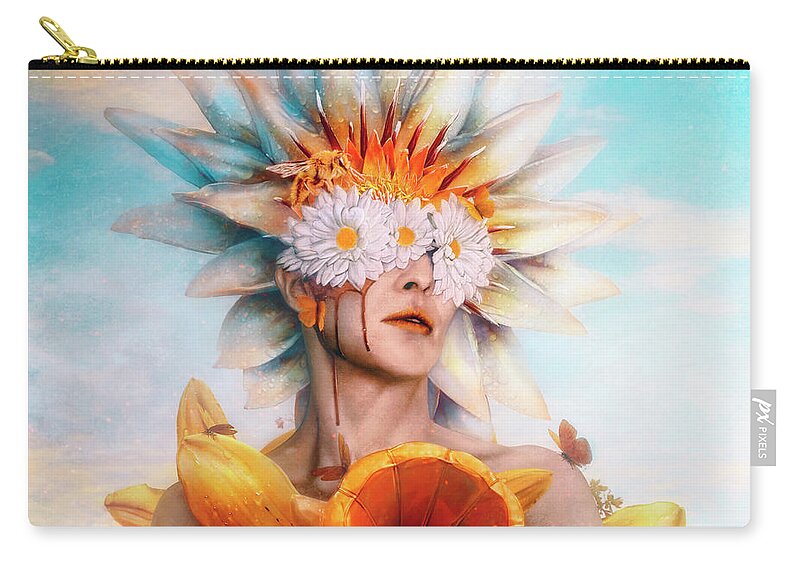 Surreal Carry-all Pouch featuring the digital art Honey by Mario Sanchez Nevado