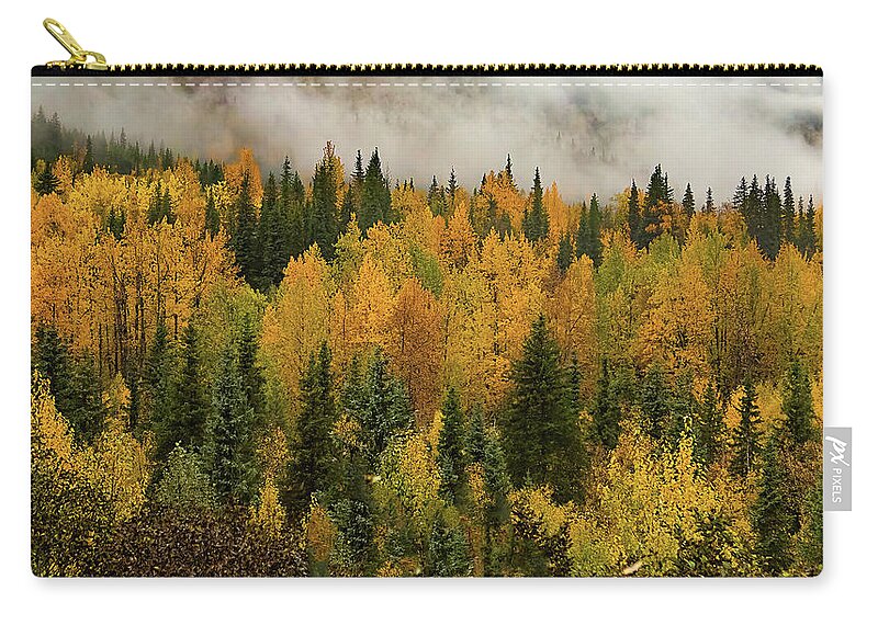  Zip Pouch featuring the photograph Hope Alaska by Michael W Rogers