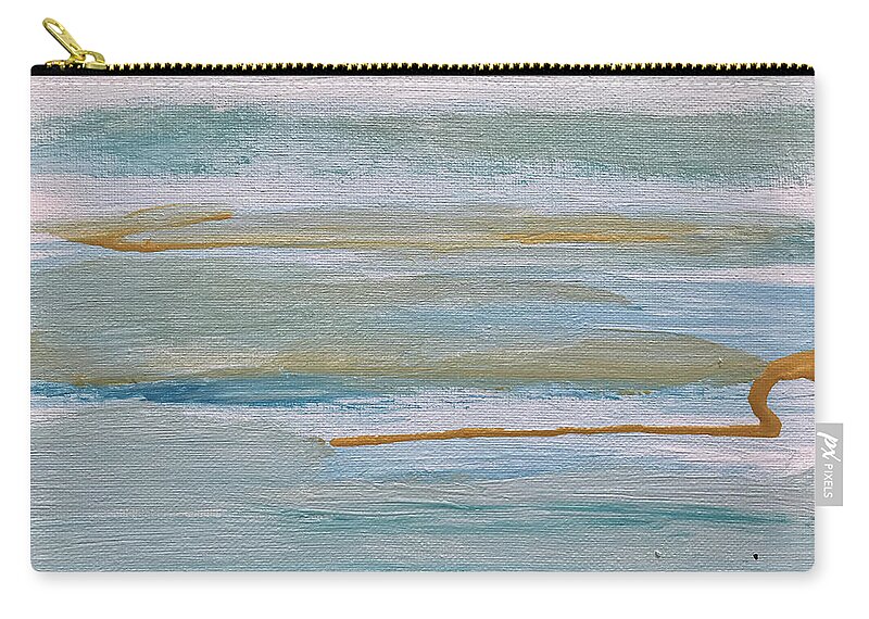 Horizon Carry-all Pouch featuring the painting Horizon by Medge Jaspan