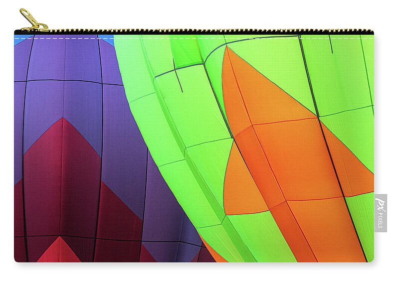 New Jersey Carry-all Pouch featuring the photograph Hot Air Balloons Up Close by Kristia Adams
