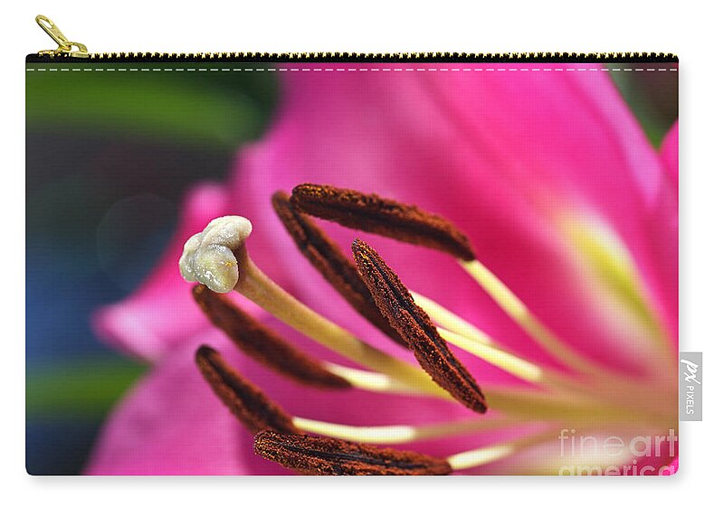 Lily Zip Pouch featuring the photograph Hot Is Lily by Joy Watson
