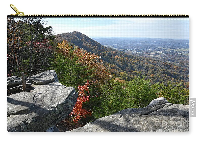 House Mountain Zip Pouch featuring the photograph House Mountain 19 by Phil Perkins