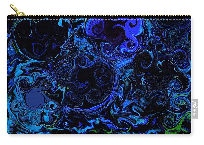 Swirl Carry-all Pouch featuring the digital art How Deep is Your Love by Susan Fielder