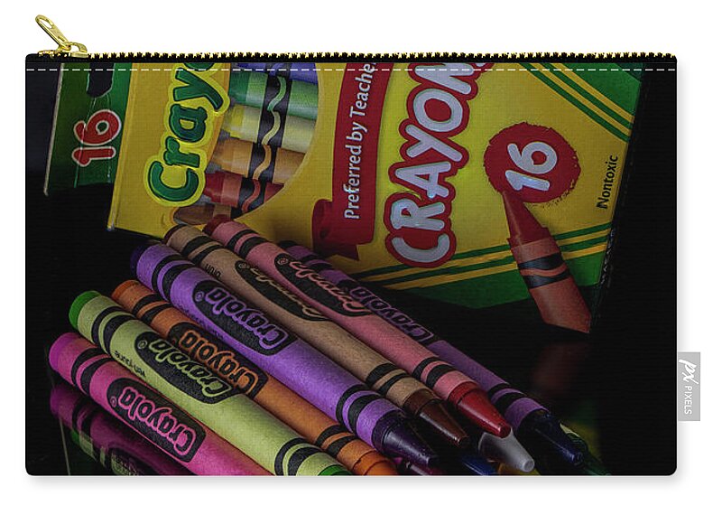 How Many Colors In Your Box Of Crayons? Zip Pouch by Carol Ward - Pixels