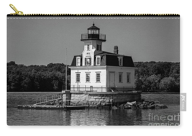 Kingston Zip Pouch featuring the photograph Hudson River Lighthouse by Erin Marie Davis