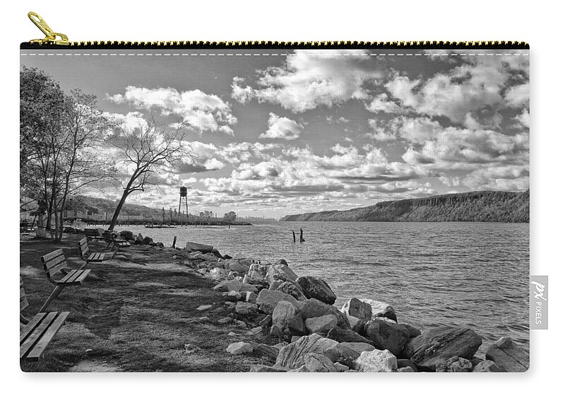 River Zip Pouch featuring the photograph Hudson River New York City View by Russ Considine