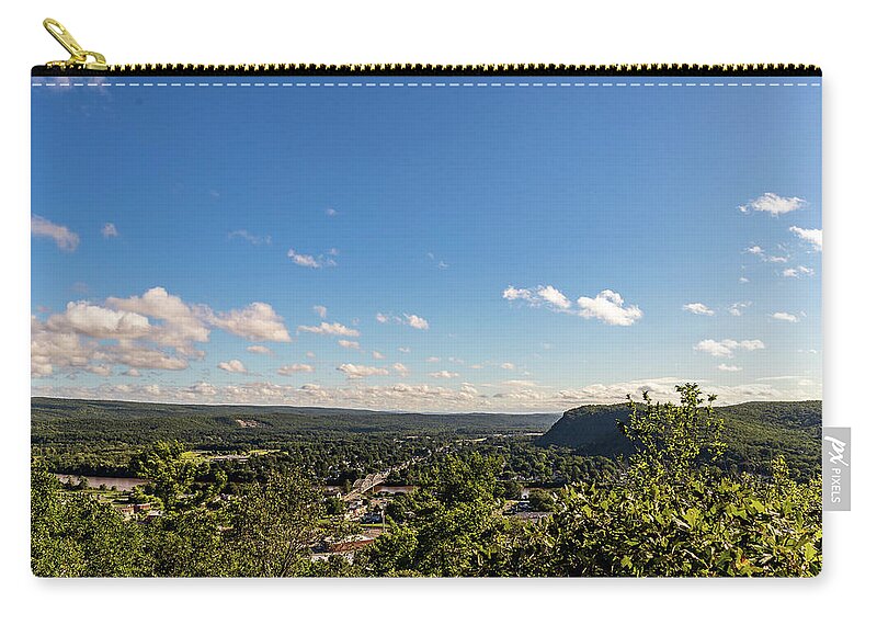 Landscape Zip Pouch featuring the photograph Hudson Valley Scenic View Port Jervis NY by Amelia Pearn
