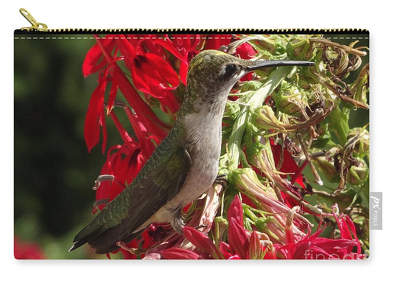 Copyright 2022 By Christopher Plummer Carry-all Pouch featuring the photograph Hummers Day 2-09 by Christopher Plummer