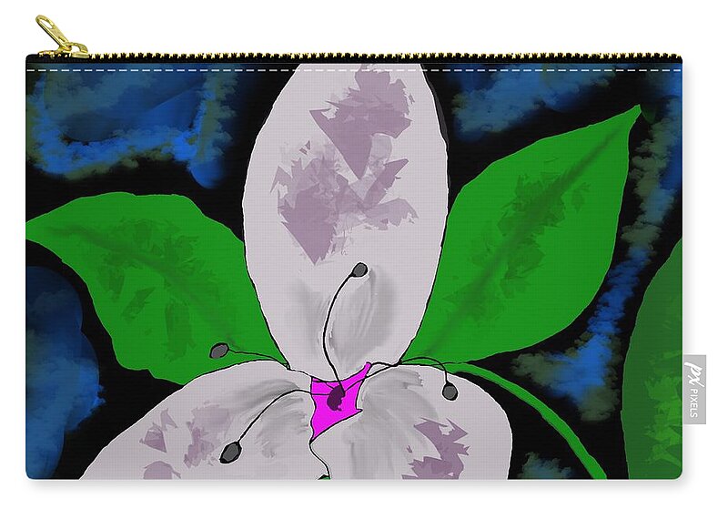 Bee Carry-all Pouch featuring the digital art Humming Bee by Michelle Hoffmann