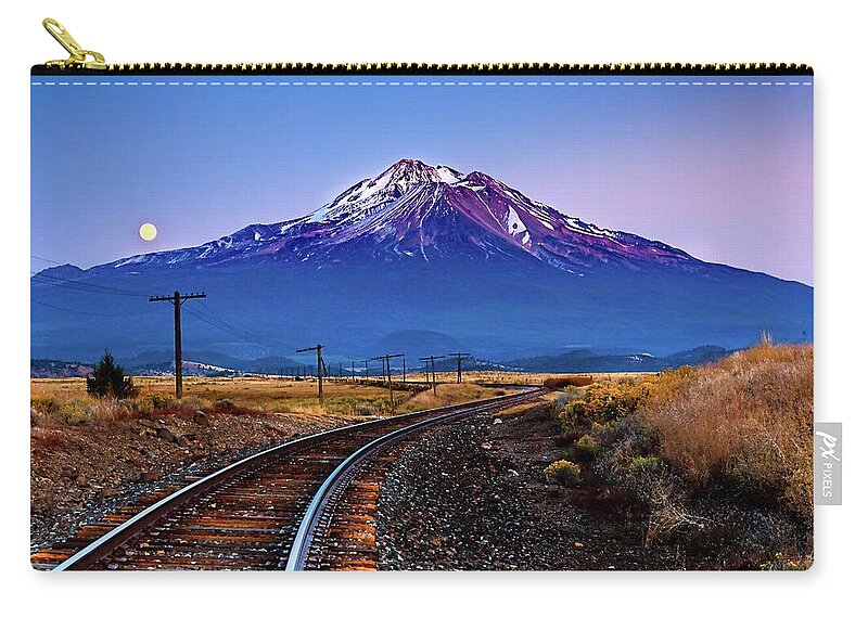 Hunters Moon Zip Pouch featuring the photograph Hunter's Moon by Ryan Workman Photography
