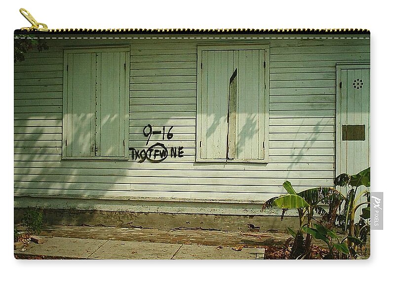 New Orleans Zip Pouch featuring the photograph Hurricane Katrina Series - 34 by Christopher Lotito