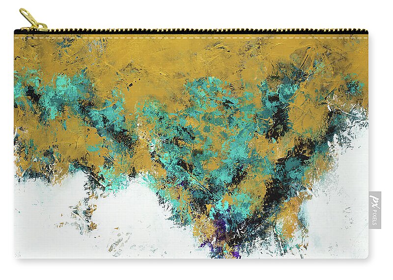 Abstract Zip Pouch featuring the painting I Can't Remember by Kirsten Koza Reed