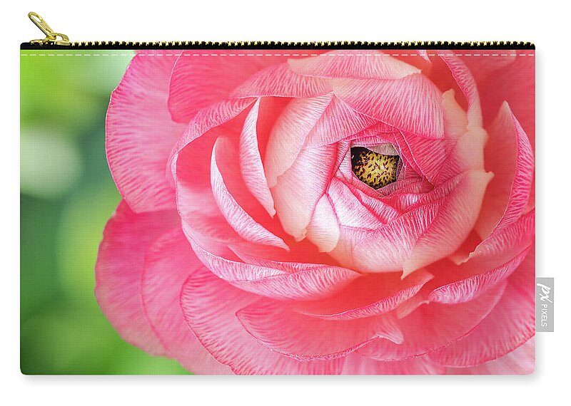 Ranunculus Zip Pouch featuring the photograph I See You by Elvira Peretsman