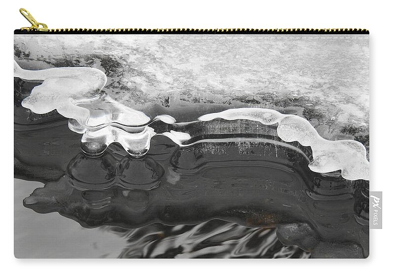  Zip Pouch featuring the photograph Ice and light by Nicola Finch