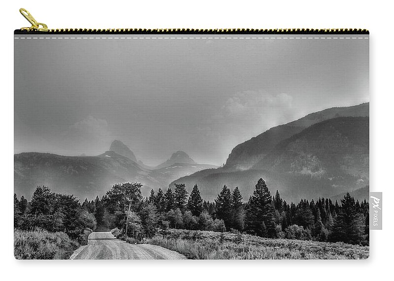 Tetons Zip Pouch featuring the photograph Idaho Side of the Tetons by Nathan Wasylewski