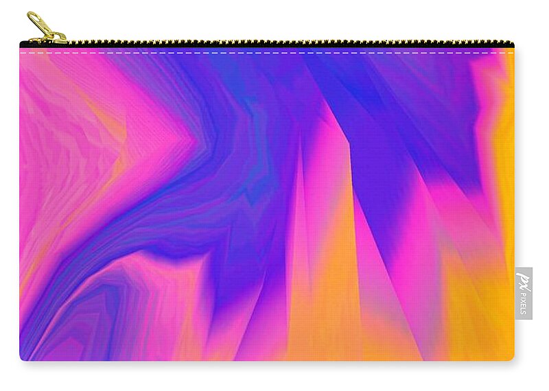 Abstract Zip Pouch featuring the digital art Illusions by Glenn Hernandez