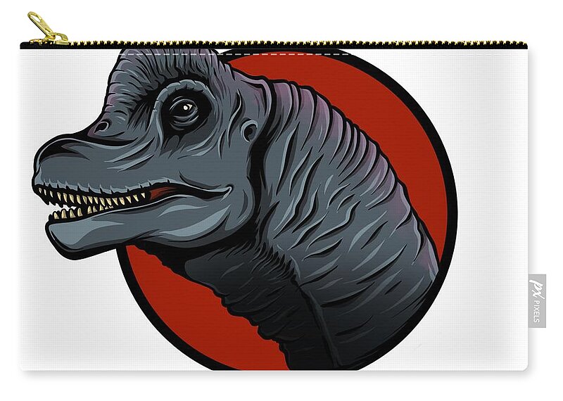 Illustration Of Cute Cartoon Dinosaur On White Background. Cute Simple  Illustration Of Brachiosaurus. Carry-all Pouch by Dean Zangirolami - Pixels