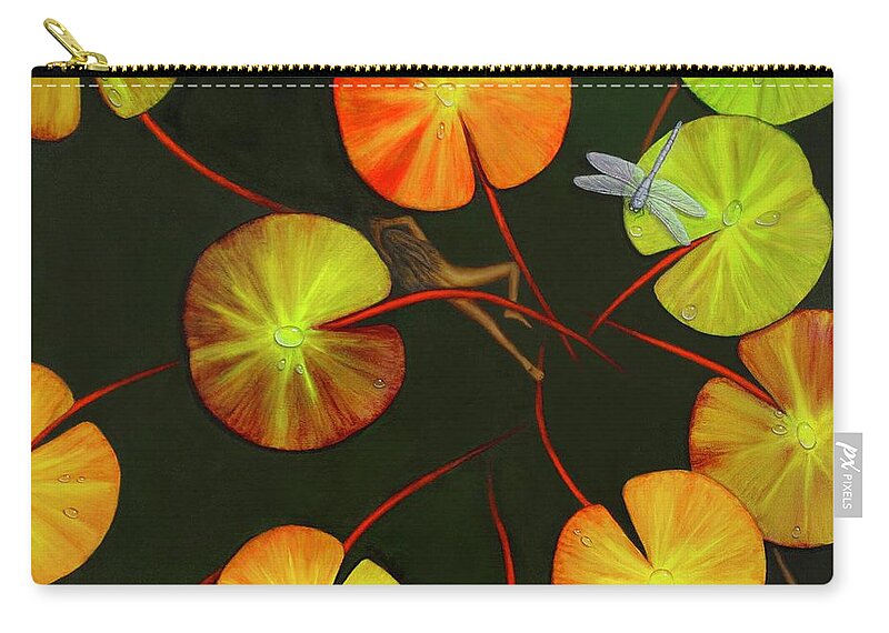 Kim Mcclinton Carry-all Pouch featuring the painting Immersion by Kim McClinton