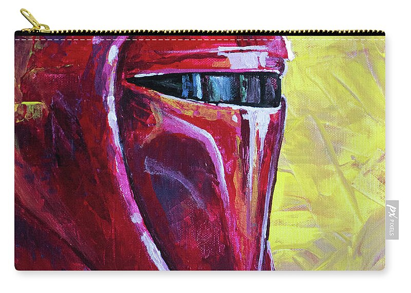 Star Wars Zip Pouch featuring the painting Imperial Guard by Aaron Spong