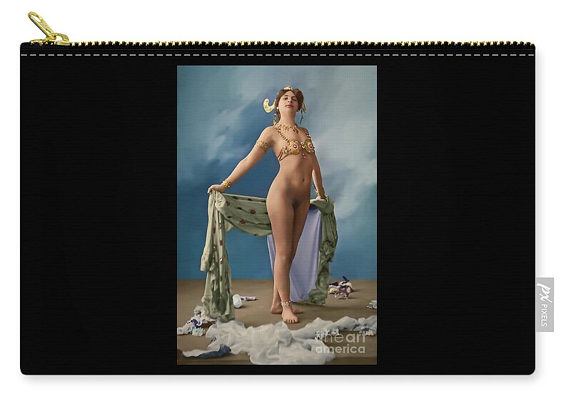 Mata Hari Carry-all Pouch featuring the digital art Imposing Mata Hari by Franchi Torres