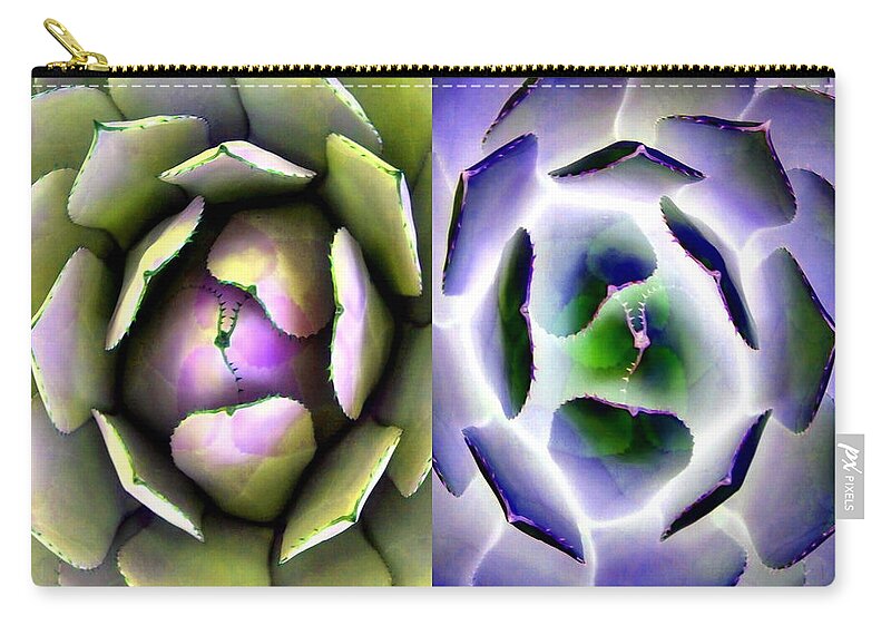 Abstract Zip Pouch featuring the painting In eternal bloom by Michael Lightsey