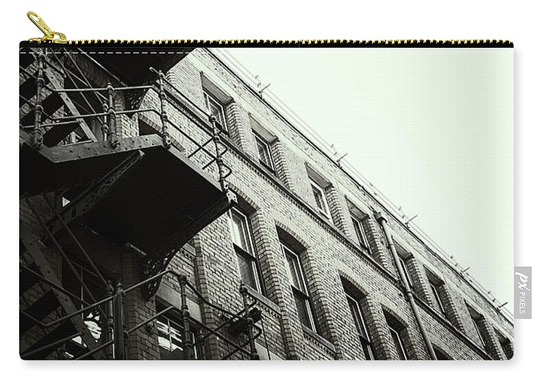 Architecture Zip Pouch featuring the photograph In the City by David Lichtneker