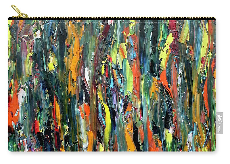 Abstract Carry-all Pouch featuring the painting In the Depths 3 by Teresa Moerer