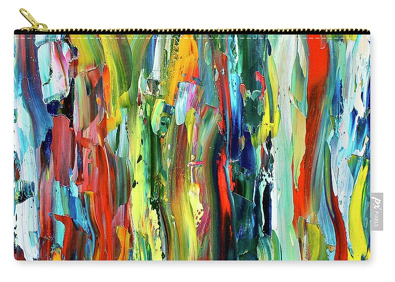 Colorful Carry-all Pouch featuring the painting In The Depths by Teresa Moerer