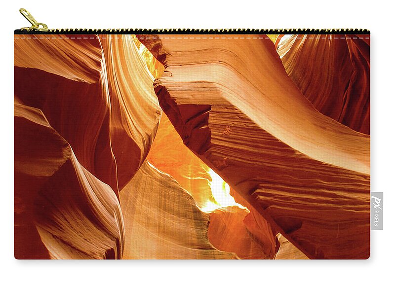 Antelope Canyon Carry-all Pouch featuring the photograph In The Desert There Is Only Sand - Antelope Canyon. Page, Arizona by Earth And Spirit