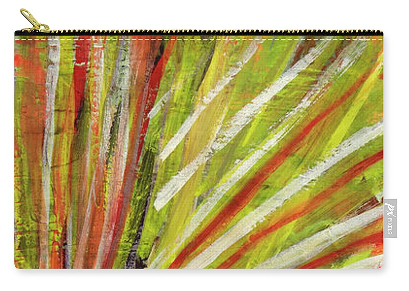 In The Sun Zip Pouch featuring the painting In the Light of the Sun by Tessa Evette