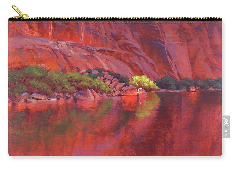 Grand Canyon Zip Pouch featuring the painting In the spotlight by Cody DeLong