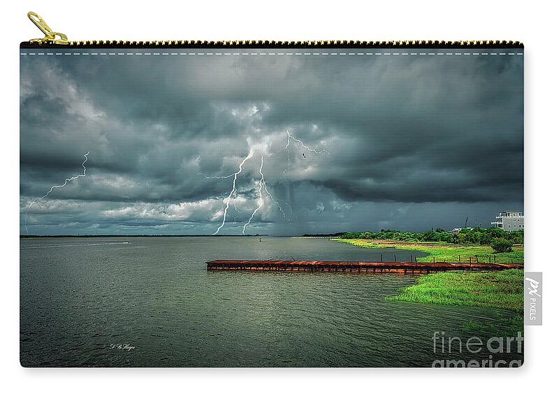 Landscapes Zip Pouch featuring the photograph Incoming by DB Hayes