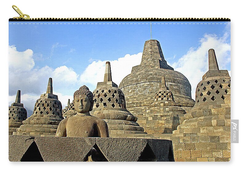  Zip Pouch featuring the photograph Indonesia 3 by Eric Pengelly