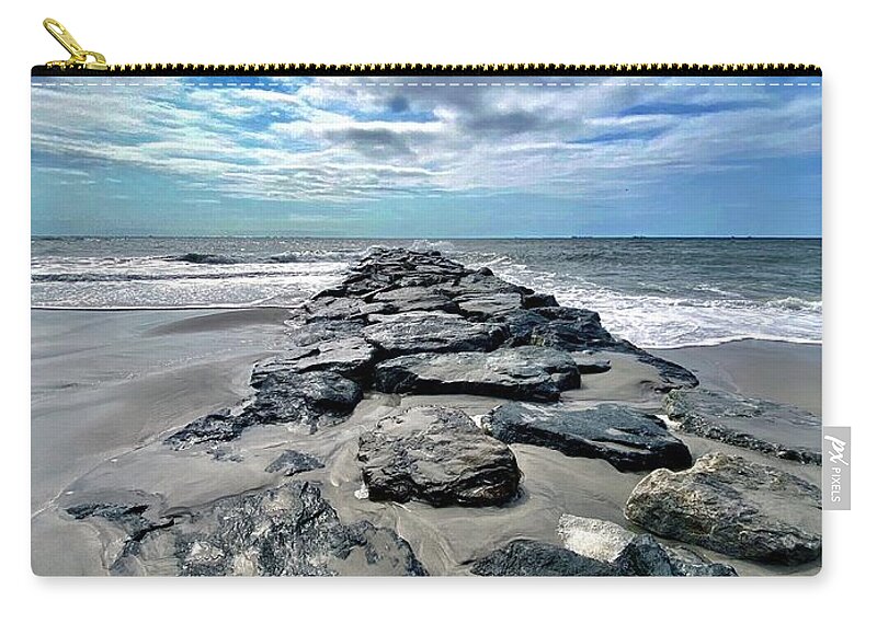 Beach Zip Pouch featuring the photograph Infinite 2 by CAC Graphics
