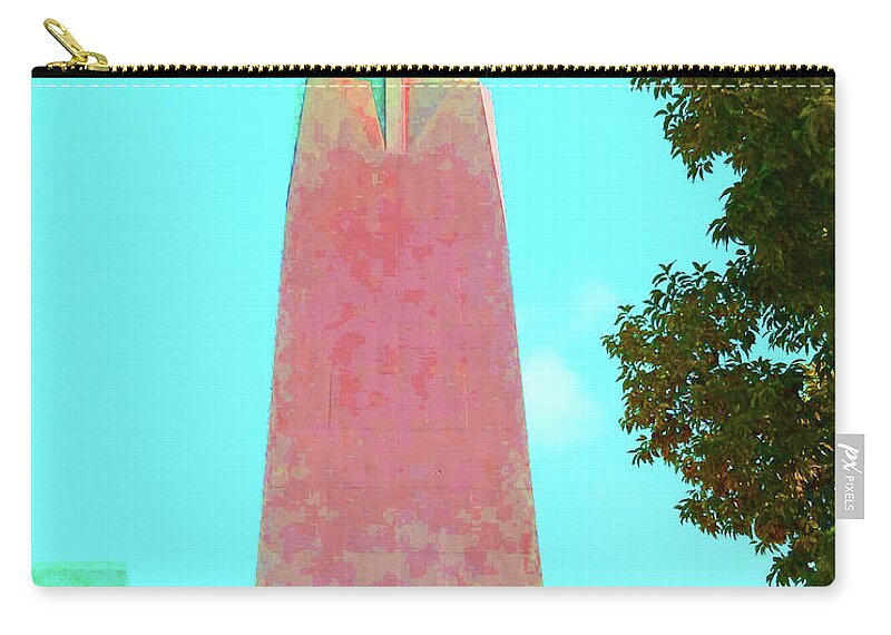 Spire Zip Pouch featuring the photograph Inspiring Spire by Andrew Lawrence