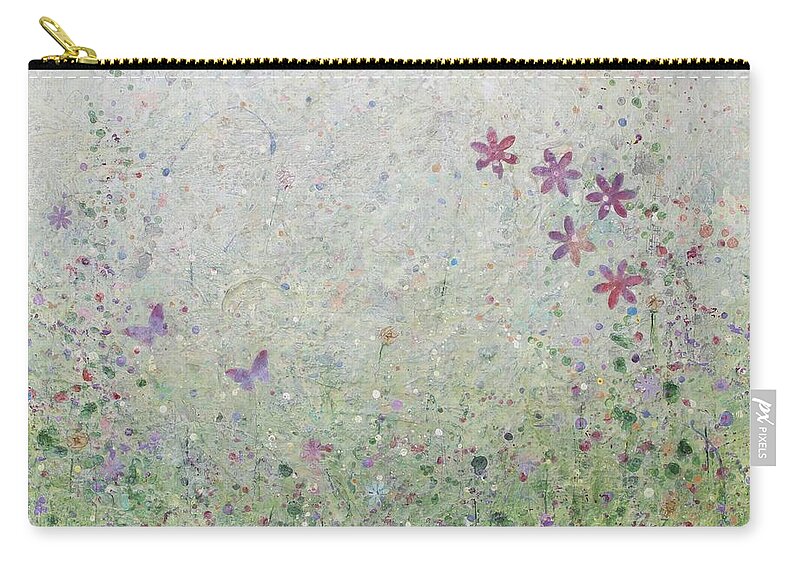 Acrylic Carry-all Pouch featuring the painting Into the Garden by Brenda O'Quin