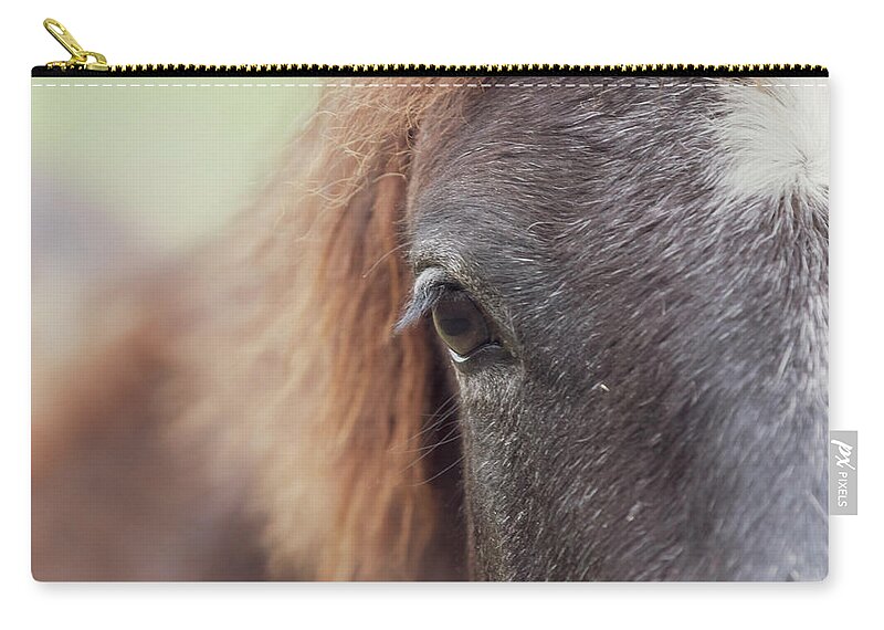 Horse Carry-all Pouch featuring the photograph Into the Soul by Holly Ross