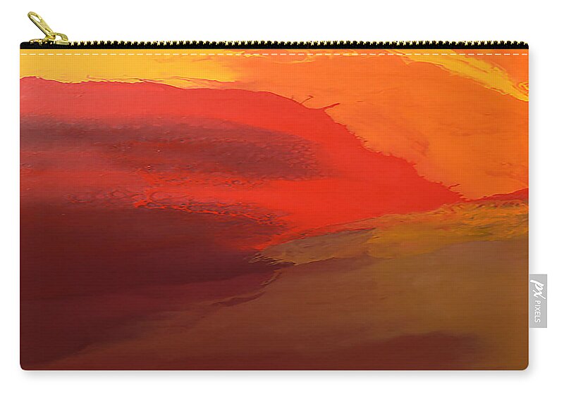 Sunrise Carry-all Pouch featuring the painting Invigorating by Linda Bailey