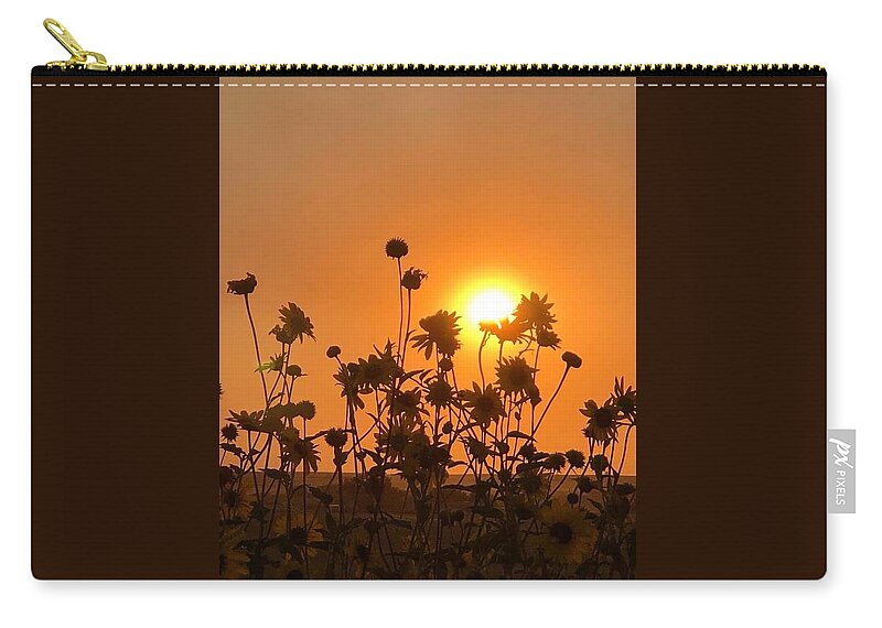 Iphonography Zip Pouch featuring the photograph iPhonography Sunset 4 by Julie Powell