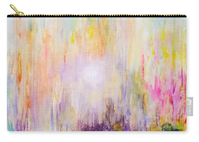 Abstract Carry-all Pouch featuring the painting Island by Christine Bolden