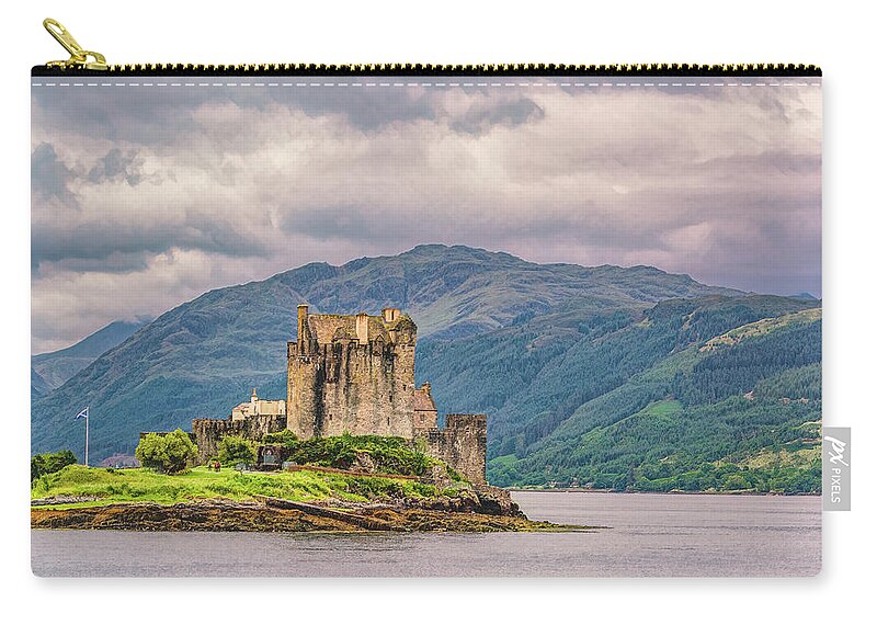 Scotland Zip Pouch featuring the photograph Isle of Skye, Eilean Donan Castle by Marcy Wielfaert