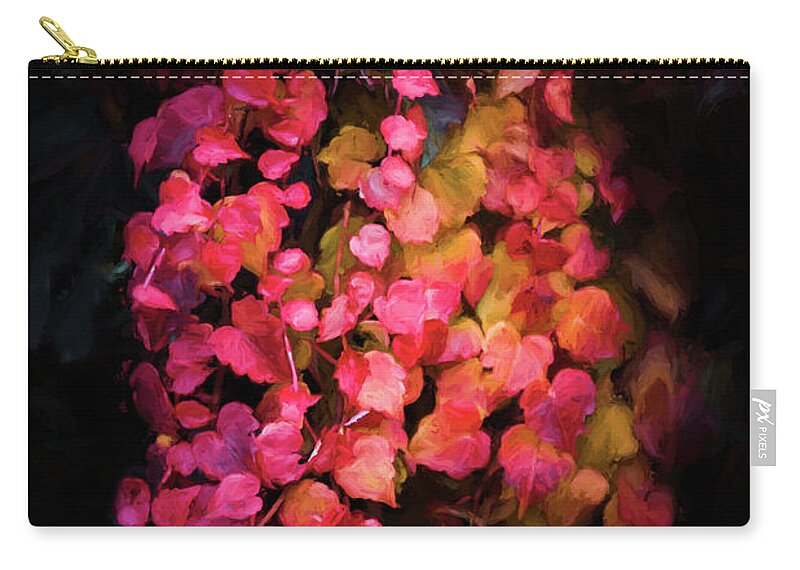 Ivy Zip Pouch featuring the photograph Ivy of Autumn by Philippe Sainte-Laudy
