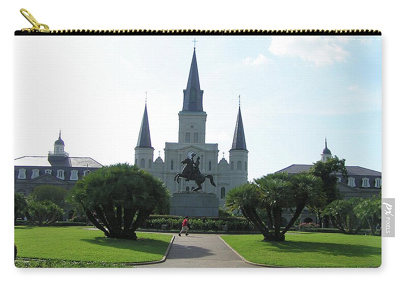Jackson Square Carry-all Pouch featuring the photograph Jackson Square by Heather E Harman