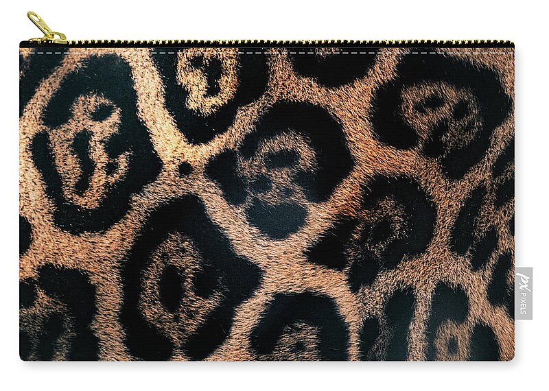Spot Zip Pouch featuring the photograph Jaguar Spots by Bonny Puckett