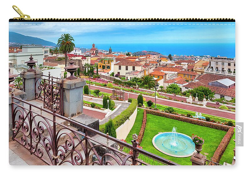 Spain Zip Pouch featuring the photograph Jardines Victoria by Fabrizio Troiani